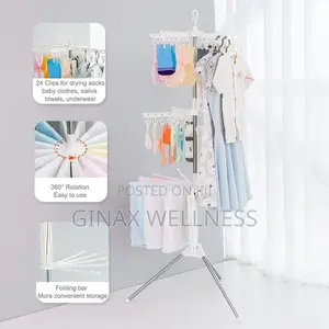 3-Tier Space-Saving Laundry Dryer With Tripod Stand