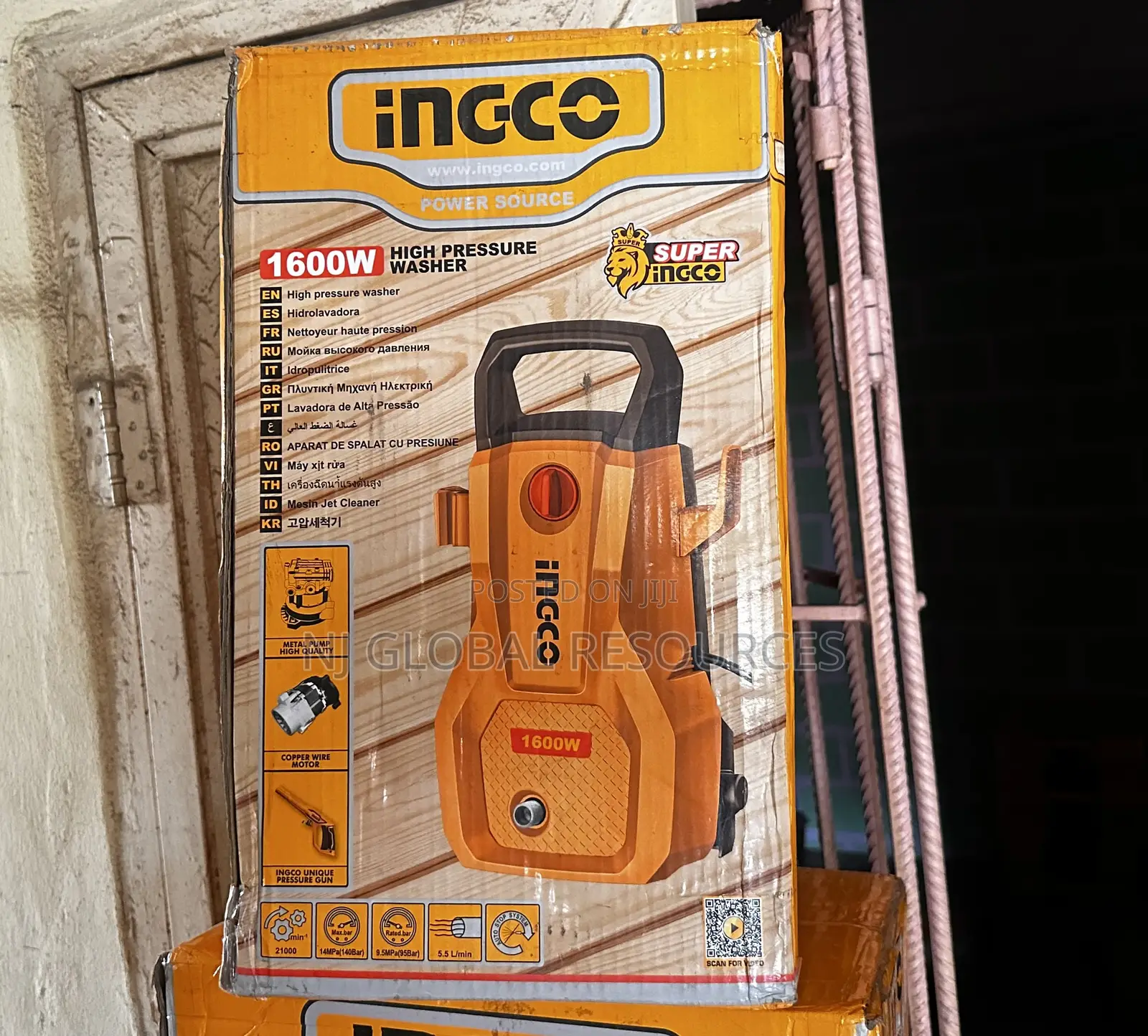 1600w Ingco High Pressure Washer