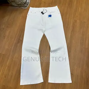 *Plain White Flare Denim Jean In Store* *Size: 30-36*