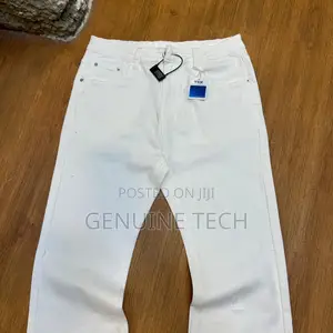 *Plain White Flare Denim Jean In Store* *Size: 30-36*