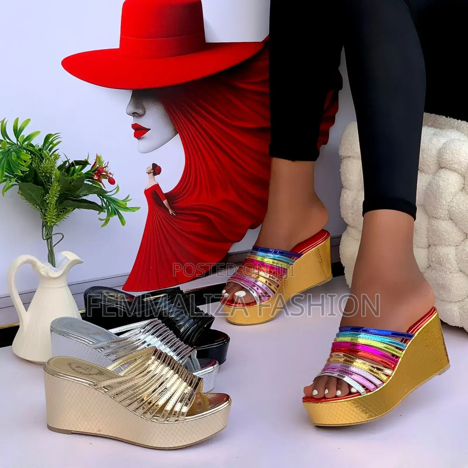 Women Classis Wedge Slippers