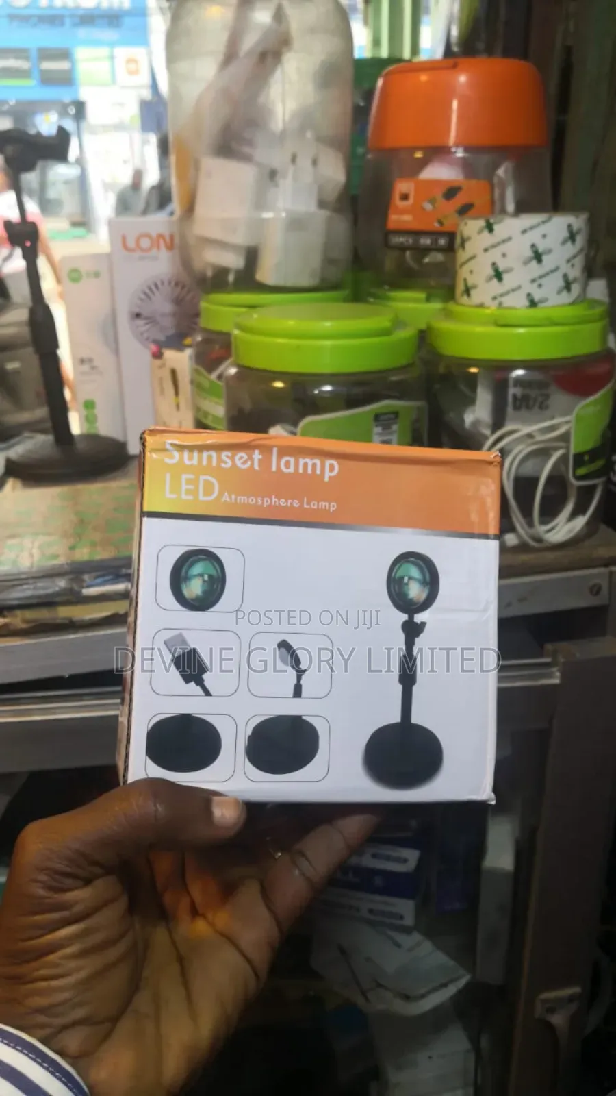 Sunset Led Projection Lamp – 16 Colors Atmosphere Light
