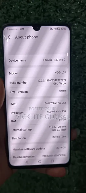 Huawei P30 Pro 128 GB Black