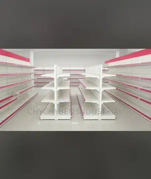 Double And Single Supermarket Shelves