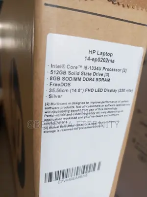 New Laptop HP 14S 8GB Intel Core i5 SSD 512GB