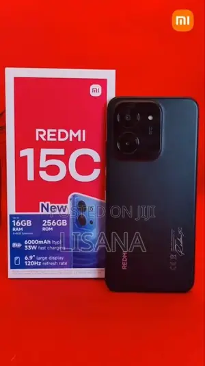 New Xiaomi Redmi 15C 4G 128 GB Black