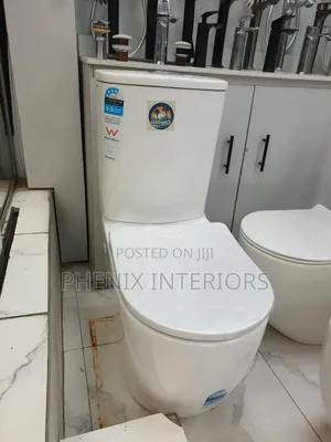 White Big Set Toilet Water Closet