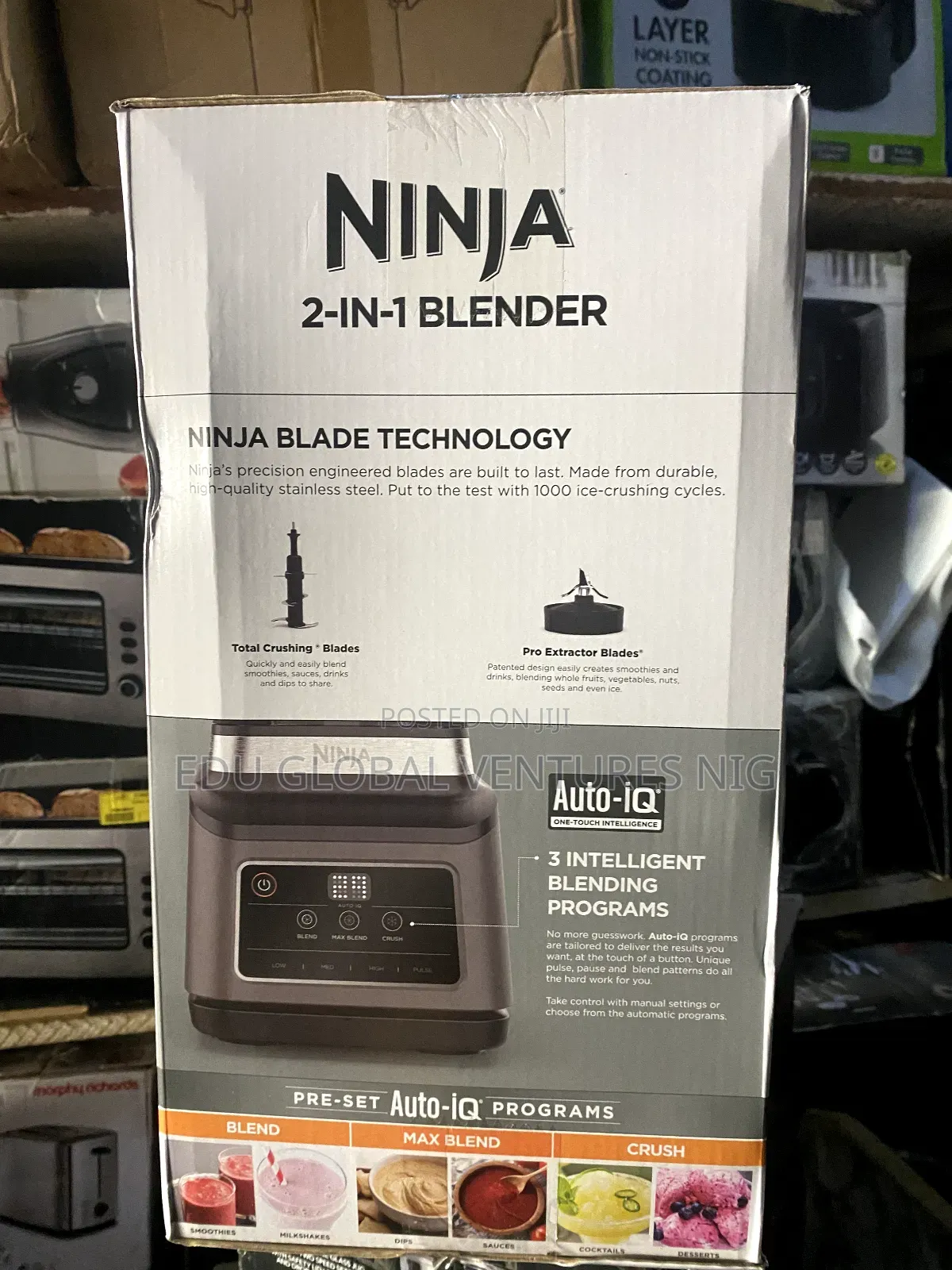 Ninja 2 in 1 Blender Auto Iq. 1200watts.
