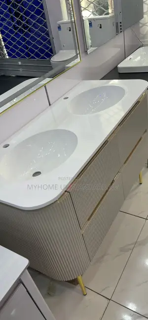 Executive Double Bowl Cabinets With Led Mirror Light With Sensor