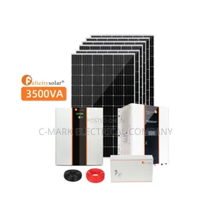 Full Complete Solar Install 3-12kw 3.8-25kwh Lithi Battery 12 Panel Up