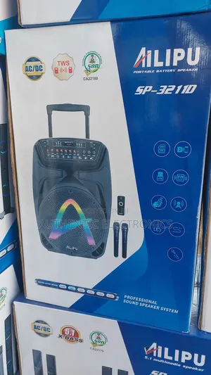 Brand New Ailipu Speaker With Double Wireless Microphone