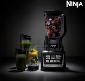Ninja Black 2-in-1 Blender With Auto-Iq 1500watts 2.1 Litre Jug,