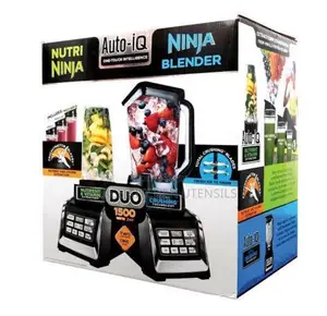 Ninja Black 2-in-1 Blender With Auto-Iq 1500watts 2.1 Litre Jug,