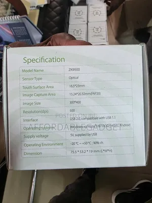 Zk9500 Zkteco Finger Print Scanner