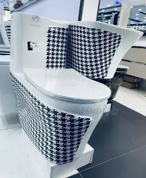 Executive White And Black Spot Water Closets With Suspended Basin