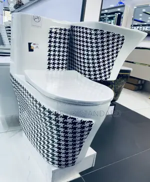 Executive White And Black Spot Water Closets With Suspended Basin