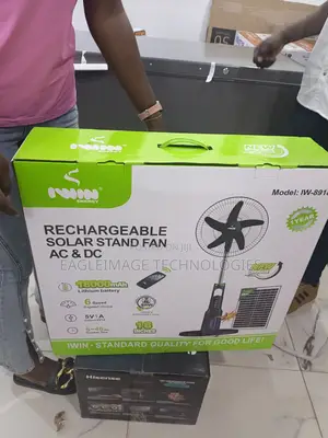 Anti-Heat Solution: Iwin 18-Inch Solar Standing Fan