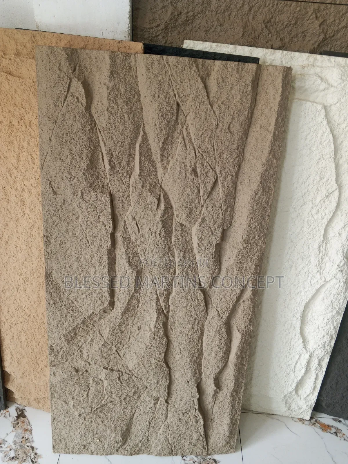 Pu Stone Panel, Good for Interior Wall Designs and Tv Console