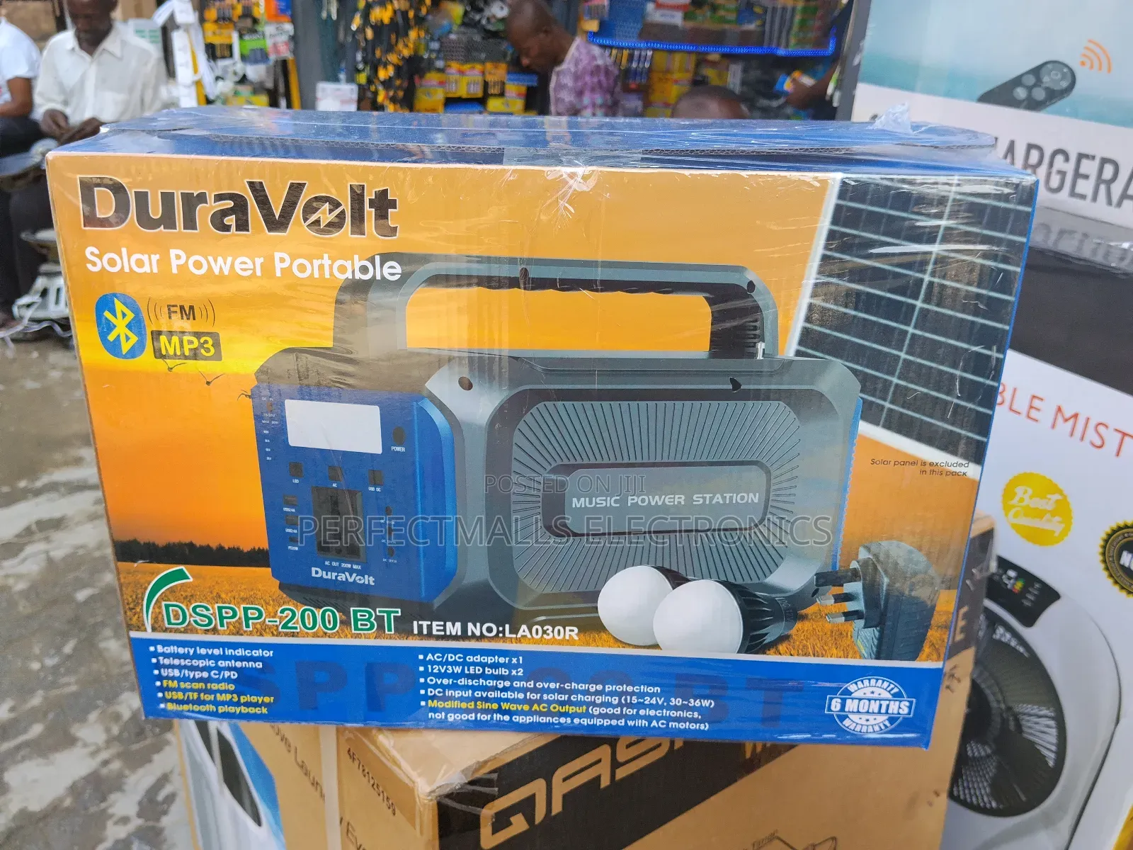 Duravolt 200w Portable Power Station With Bluetooth Bulb DSPP-200bt