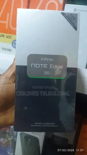 New Infinix Note Edge 128 GB Black