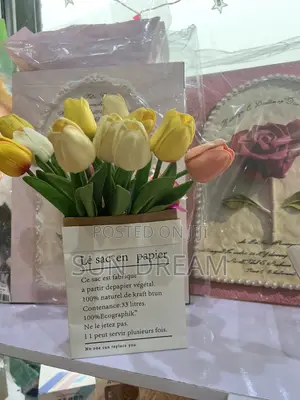 Flower Vase Tulips Vase Gift Bag
