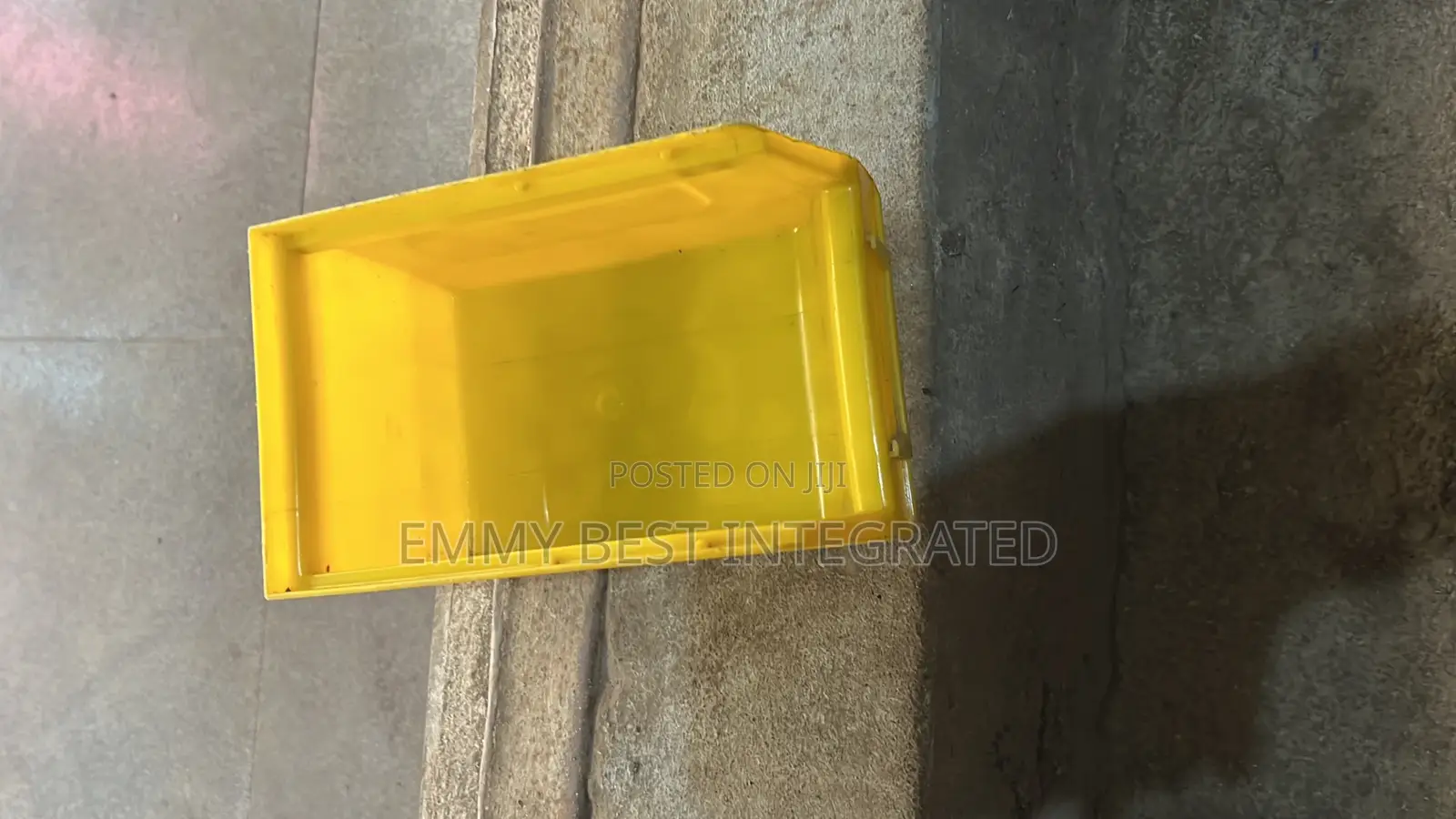 Yellow Stackable Storage Bin