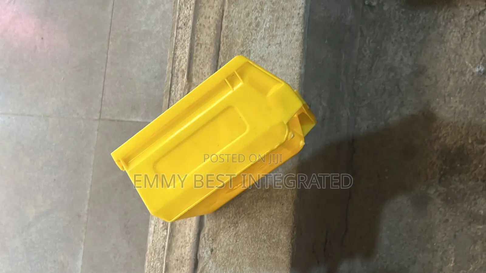 Yellow Stackable Storage Bin