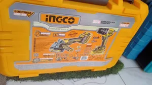 Ingco Tool Box Containing A 20v Cordless 2pc Combo Kit