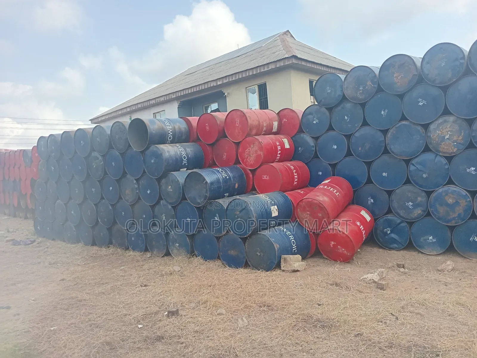 Iron Drum Blue Colour