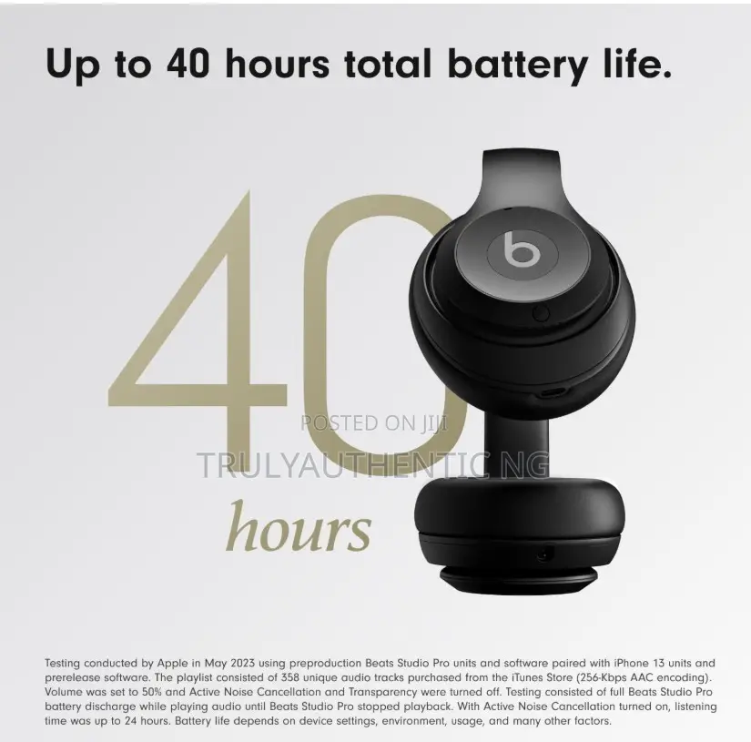 Authentic Beats Studio Pro Wireless Over-ear Bluetooth Headphones