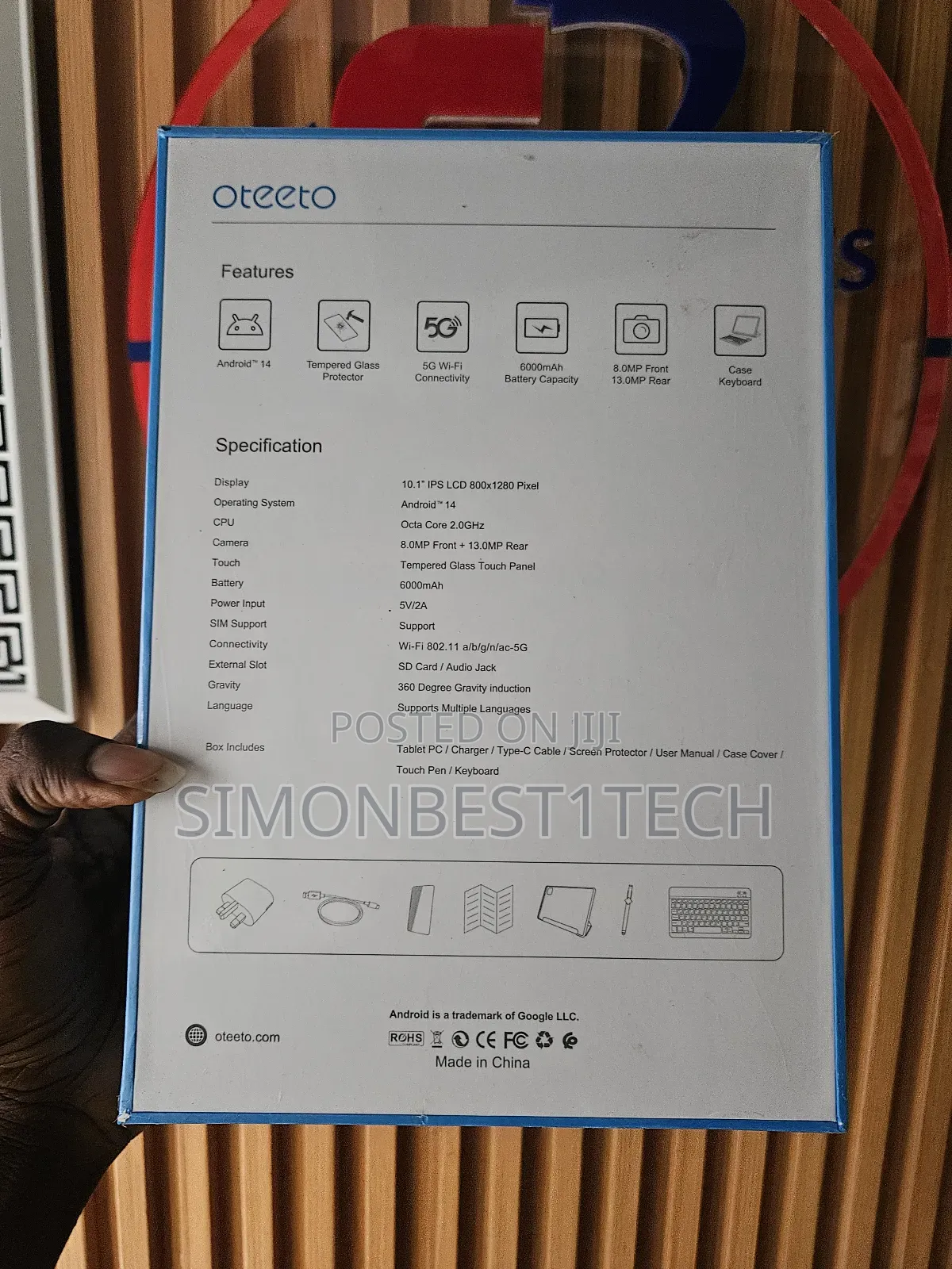 New Oteeto TAB 15 ULTRA 512 GB Blue