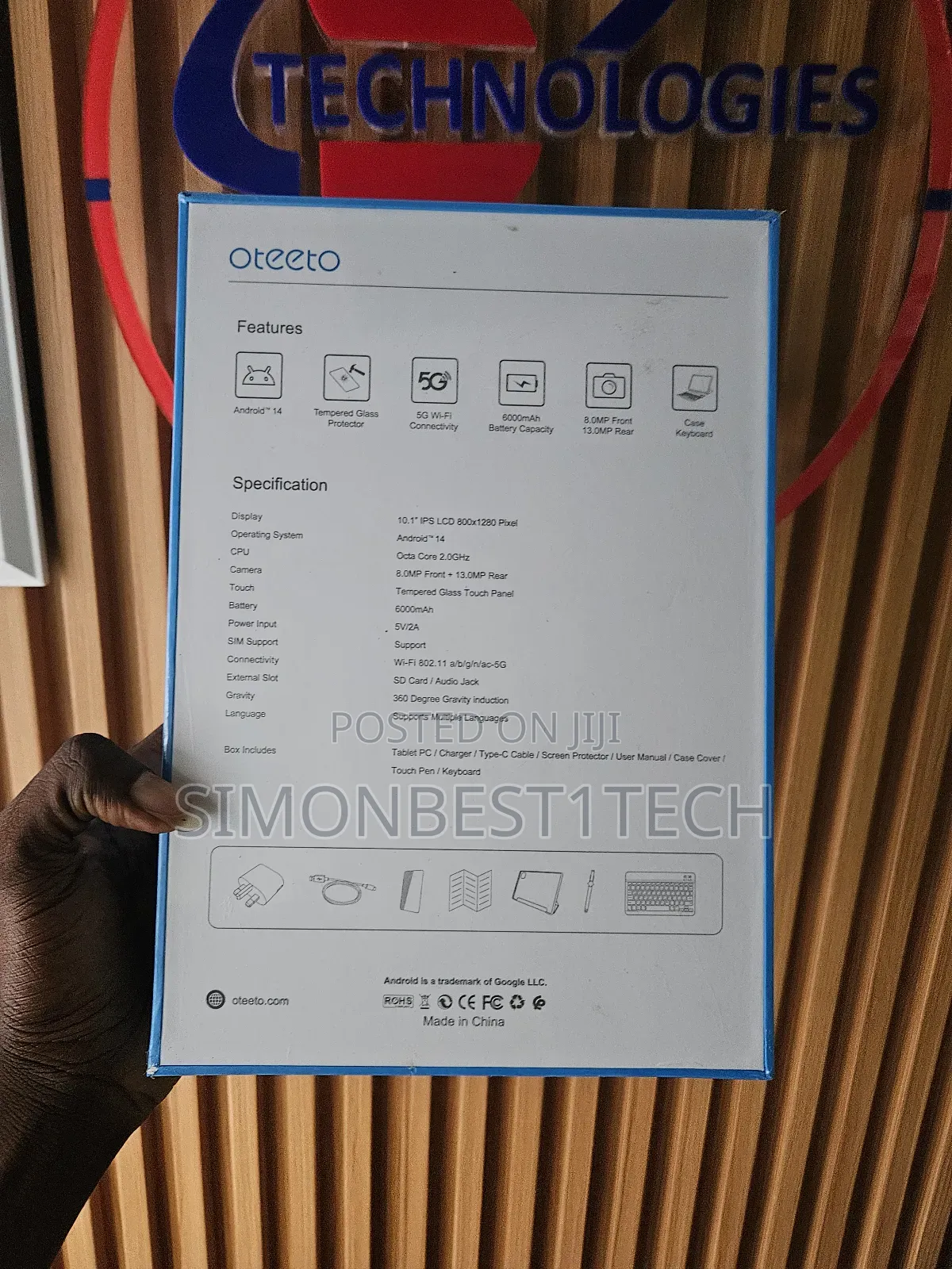 New Oteeto TAB 15 ULTRA 512 GB Blue