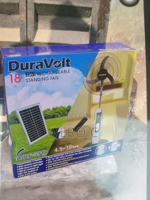 Original 18" Duravolt Rechargeable Standing Fan.