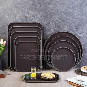 High Quality Anti Slip Non Slip Serving Tray Round / Rectangle