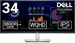 Dell 34” Curved Usb-C Monitor P3424we - 34inch Ultrawide WQHD
