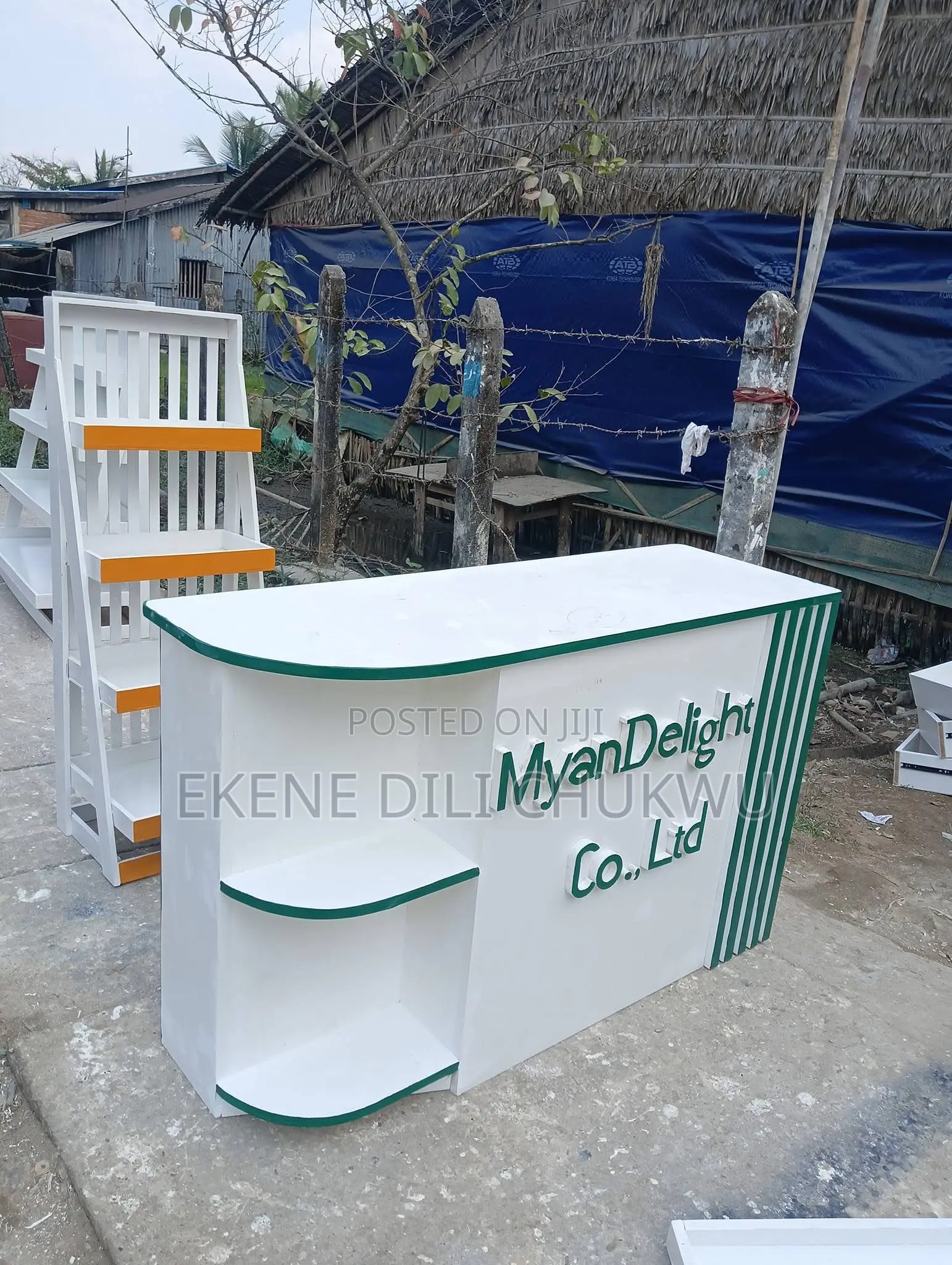 1. Modern Corporate Reception Front Desk