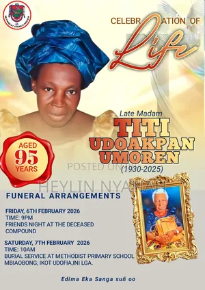 Burial Flier