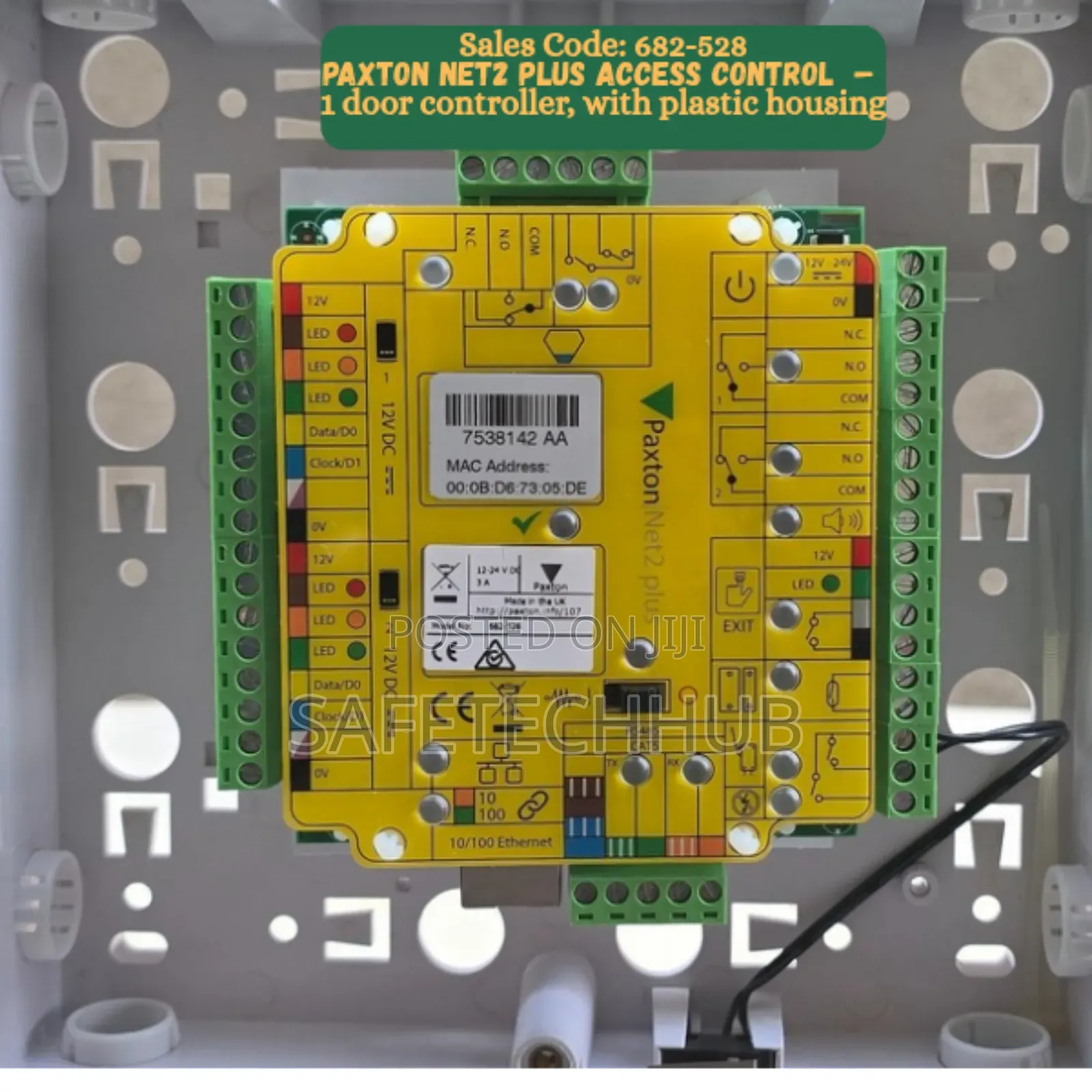 Paxton Access Control Net2 Plus-1door Controller-plastic Hous-682-538