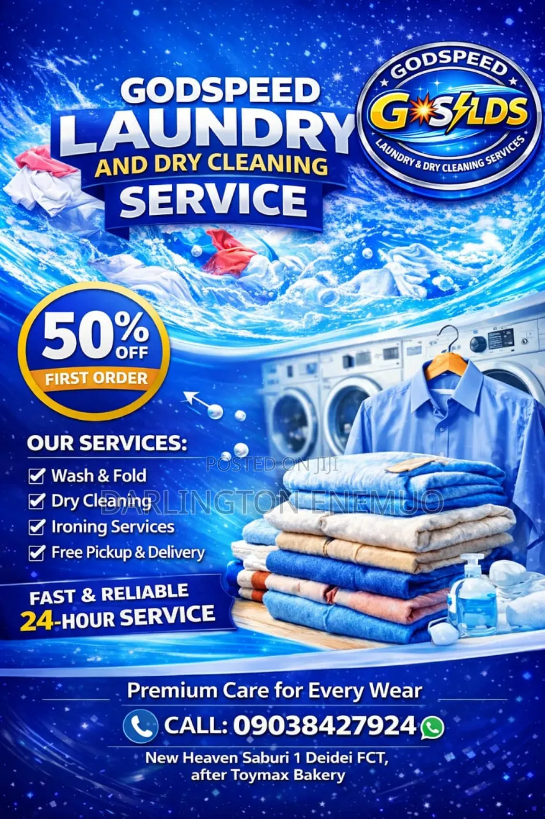 Godspeed Laundry and Dry Cleaning Services