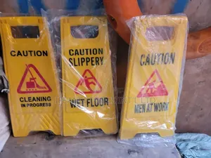 Caution Safety Barrier Men At Work Wet Floor In Progress Cone Stand