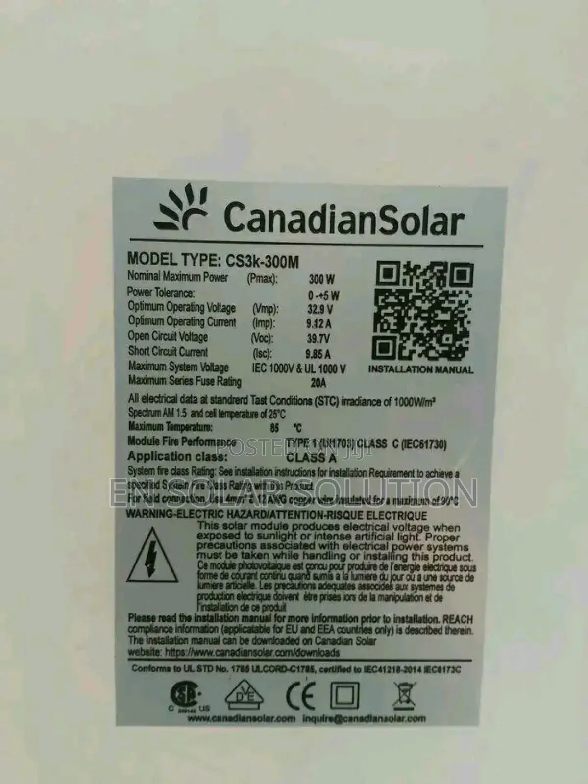 300watts Solar Panels Available