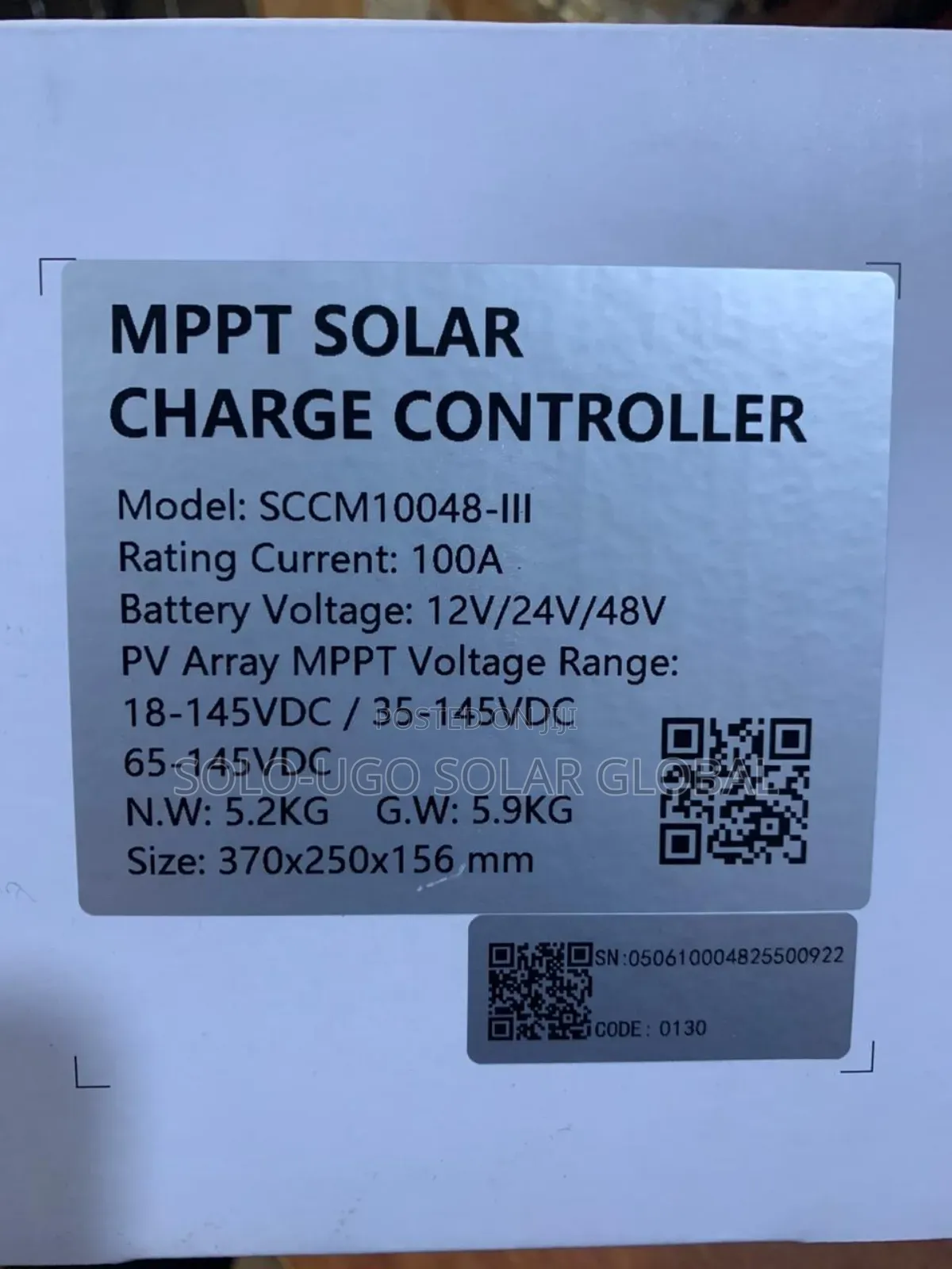 Felicity Charge Controller 100ah
