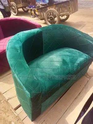 Quality Bucket Double Seater Sofa Armchair Fabric- Patterned - Design