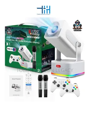 4 In1 Projector 3d Games + Karaoke + Stereo Projector (Green Box)
