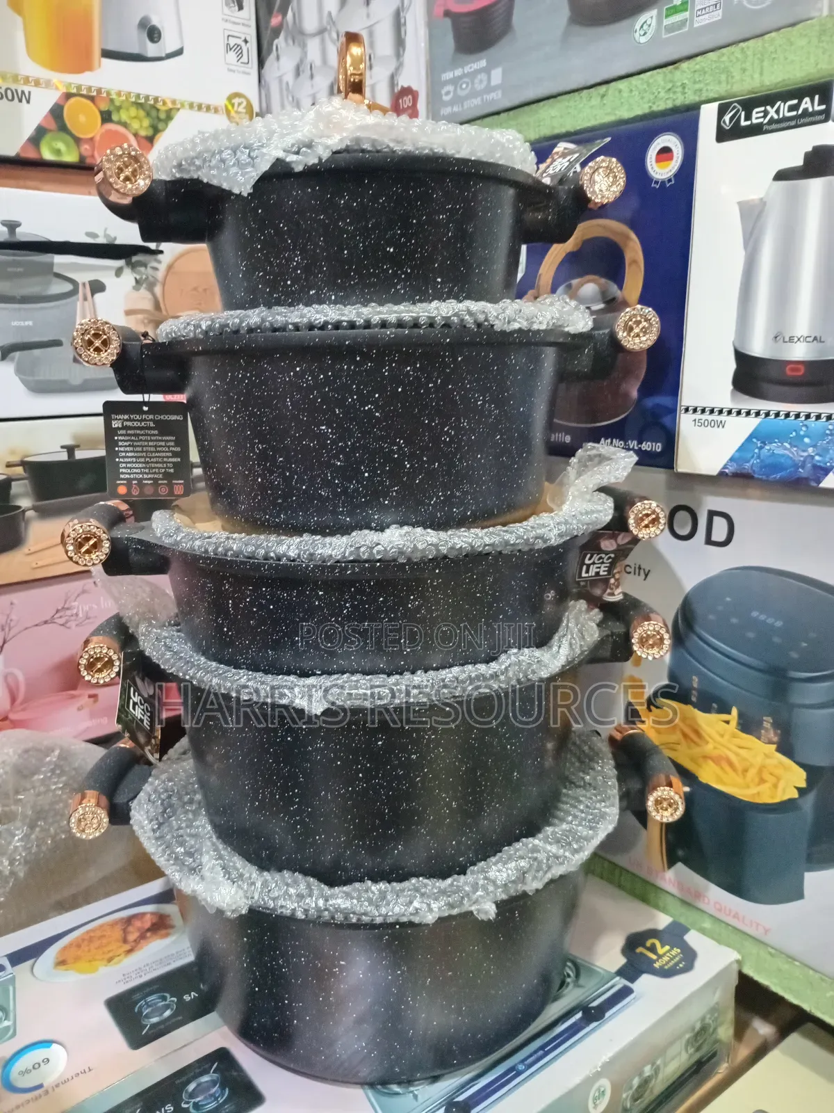 Die Cast Non- Stick Pots - 5pcs