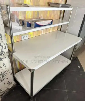 Stainless Table With Shelf