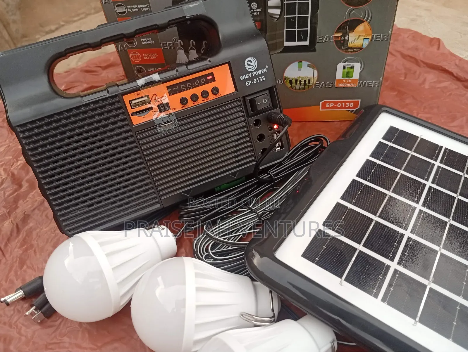 Easy Power Portable Multipurpose Solarlight System Ideal For Home,Shop