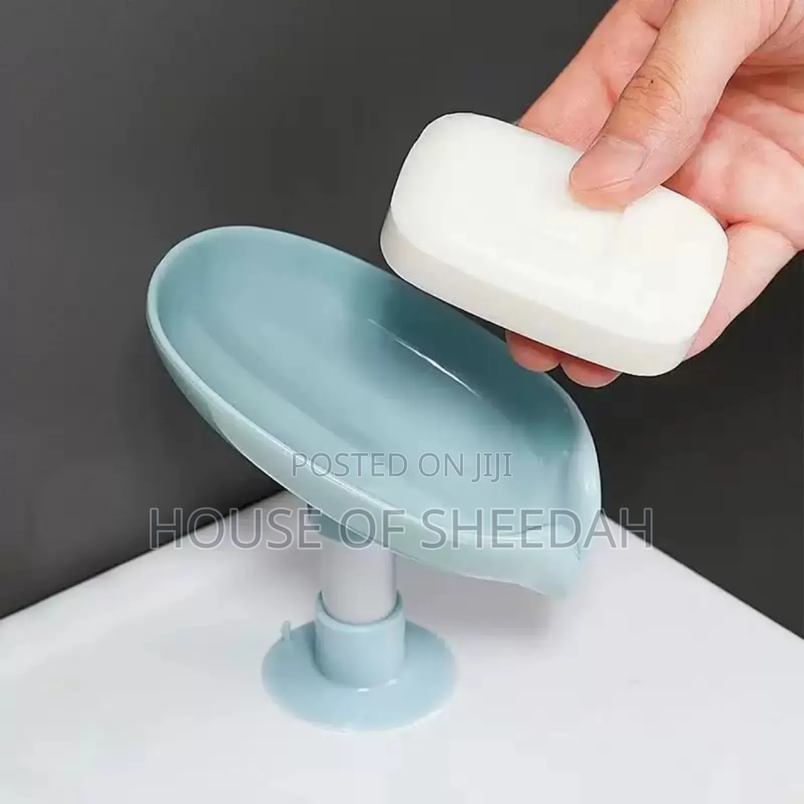 Leaf-Shaped Soap Holder With a Suction Cup Base 3pcs