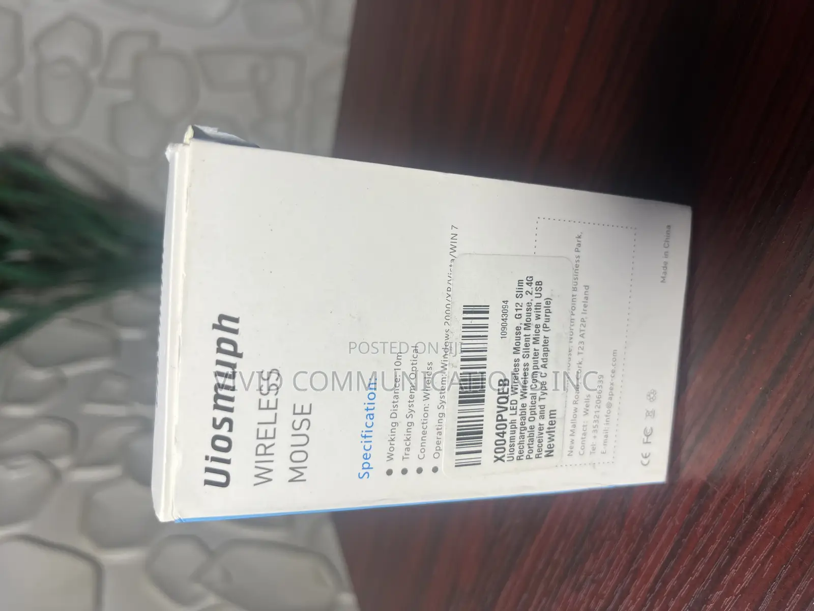 Uiosmuph Led Wireless Mouse