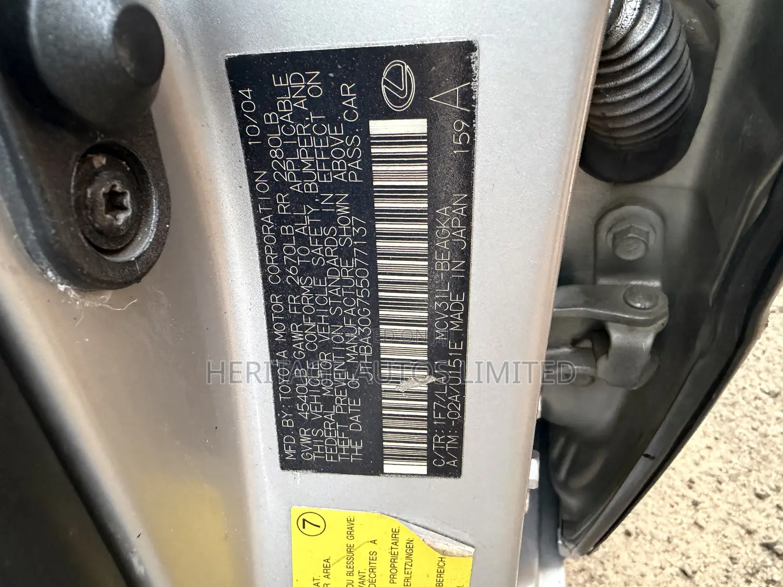 Lexus ES 2005 Silver